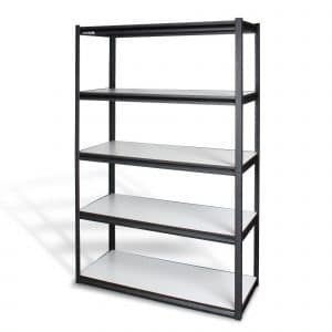 Estante para almacenaje metálico (48” x 18”) 5 repisas MIKELS (2,500 kgs) EMA-4824