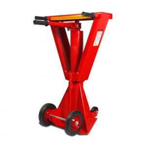 Gato estabilizador de levante tipo matraca con viga para remolque MIKELS (45 ton) GER-3