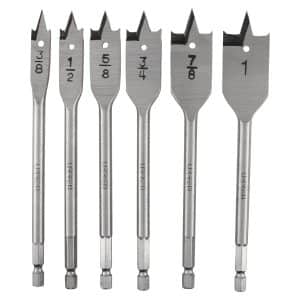 URREA JGO BROCAS TIPO   MANITA P/MADERA 6PZ 3/8"-1"