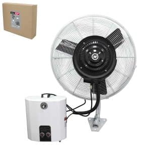 WESTON VENTILADOR D/PARED   24" 249W C/ROCIADOR VN-1045