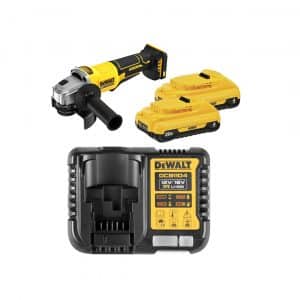 DEWALT PAQ 2 BAT 4MP Y CARG   +MINIESMERILADORA DCG408B-B3