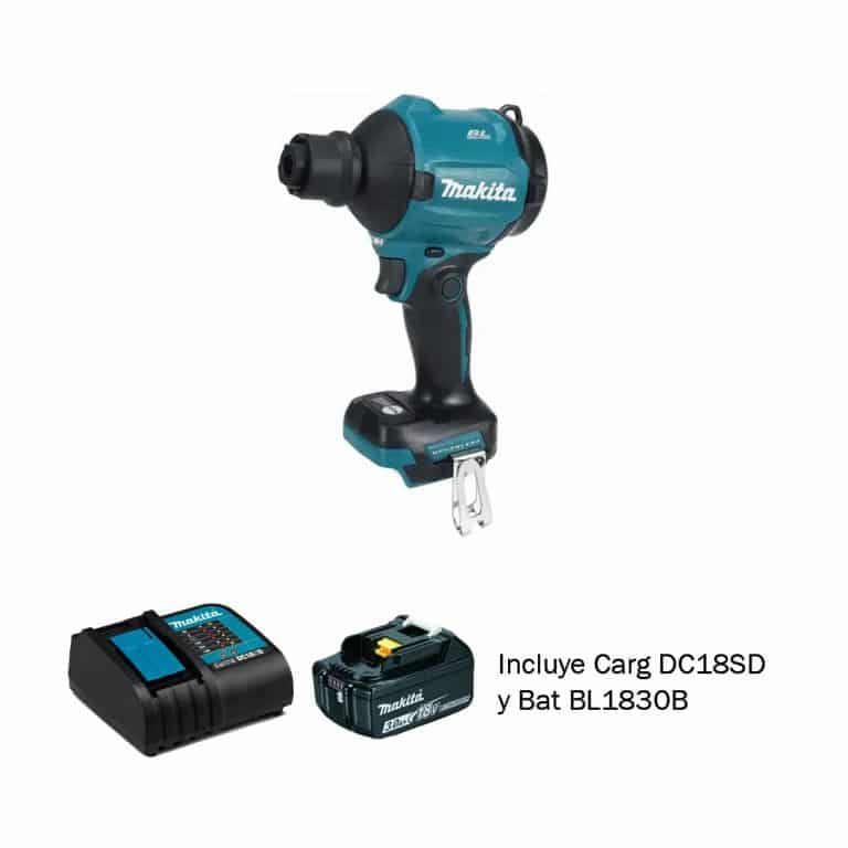 MAKITA SOPLADORA INALAMBRICA   18V 4VEL C/5BOQ S/BAT-CARG DAS180Z